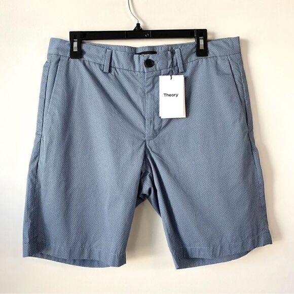 Theory NWT Zaine Sillar Short Dark Harbor Blue Size 36 - Picture 4 of 11